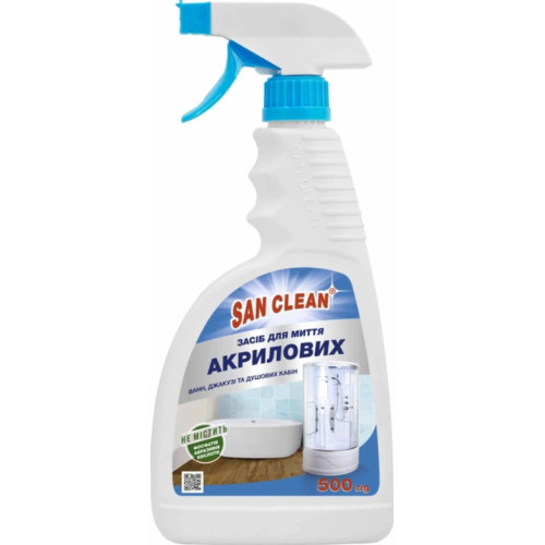 Універсальний засіб San Clean для акрилових ванн, 500 мл